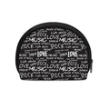Black And White Rock And Roll Print Coin Purse