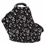 Black And White Rocket Pattern Print Baby Seat Cover
