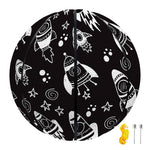 Black And White Rocket Pattern Print Basketball