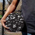 Black And White Rocket Pattern Print Basketball