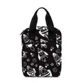 Black And White Rocket Pattern Print Bible Tote Bag