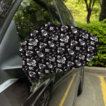 Black And White Rocket Pattern Print Car Side Mirror Covers