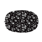 Black And White Rocket Pattern Print Car Side Mirror Covers