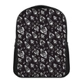 Black And White Rocket Pattern Print Casual Backpack