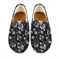 Black And White Rocket Pattern Print Casual Shoes
