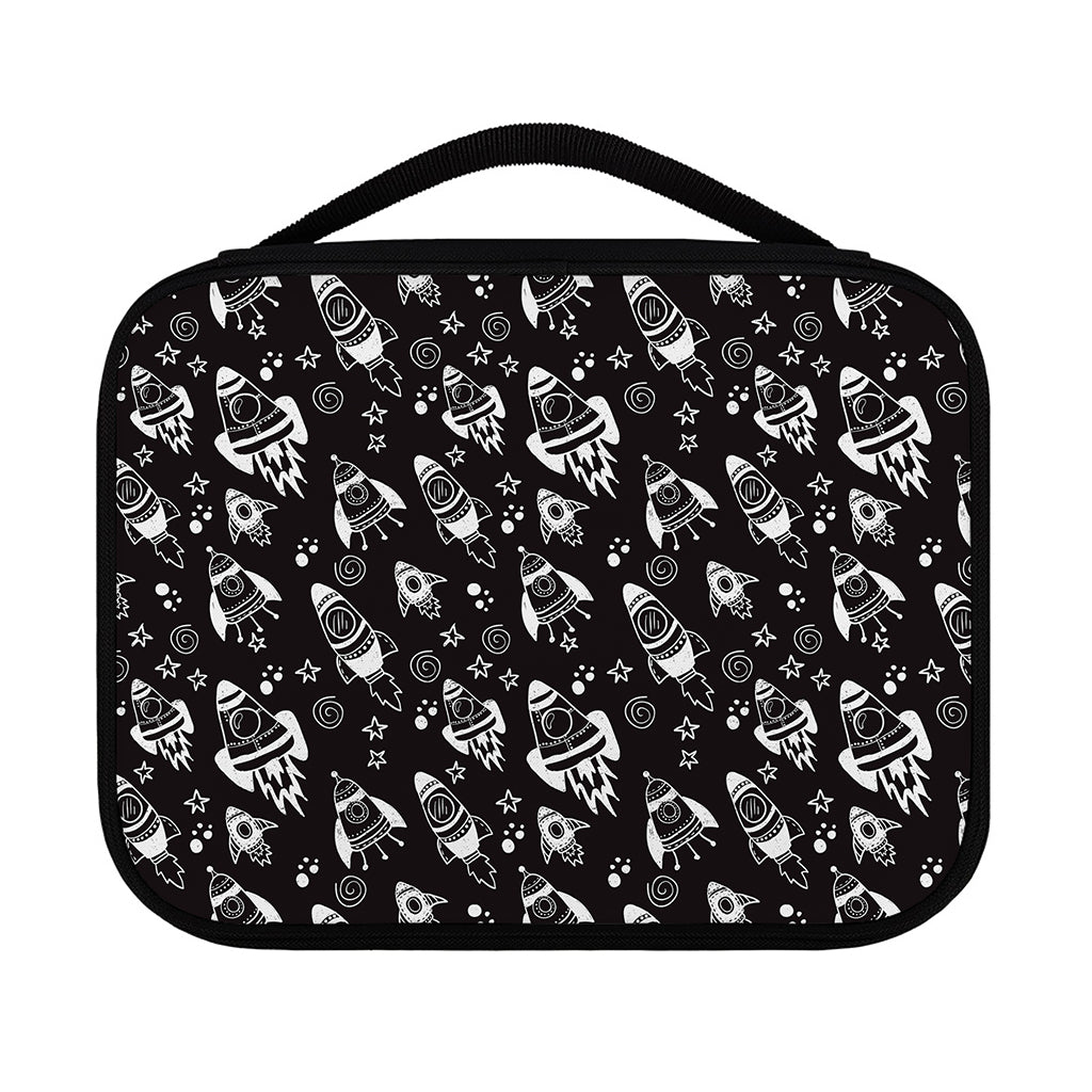 Black And White Rocket Pattern Print Classic Bible Case