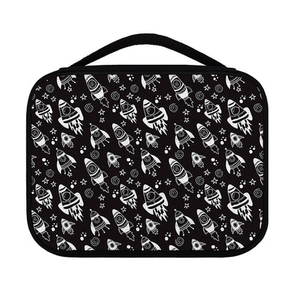 Black And White Rocket Pattern Print Classic Bible Case