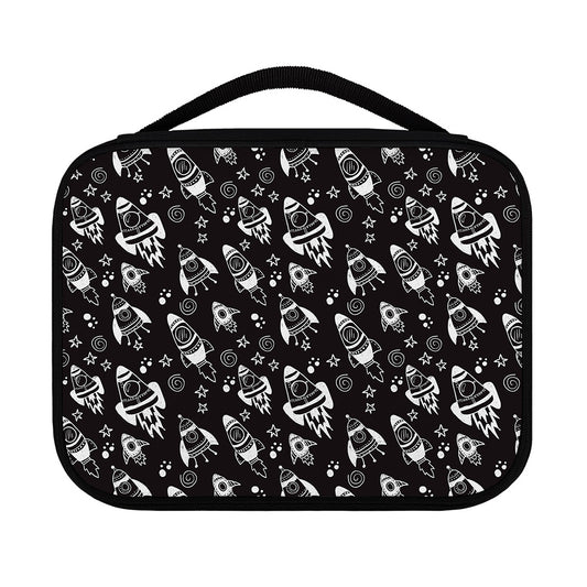 Black And White Rocket Pattern Print Classic Bible Case