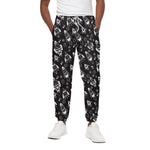 Black And White Rocket Pattern Print Cotton Pants
