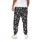 Black And White Rocket Pattern Print Cotton Pants