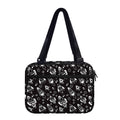 Black And White Rocket Pattern Print Double Strap Bible Bag