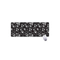 Black And White Rocket Pattern Print Extended Mouse Pad
