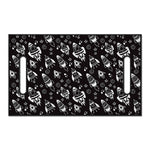 Black And White Rocket Pattern Print Golf Cart Seat Cover