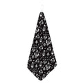 Black And White Rocket Pattern Print Hand Towel