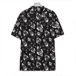 Black And White Rocket Pattern Print Hawaiian Shirt