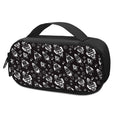 Black And White Rocket Pattern Print Portable Cooler Travel Case