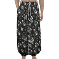 Black And White Rocket Pattern Print Lantern Pants