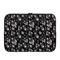 Black And White Rocket Pattern Print Laptop Sleeve