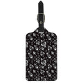 Black And White Rocket Pattern Print Luggage Tag
