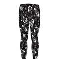 Black And White Rocket Pattern Print Men's Leggings