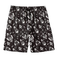 Black And White Rocket Pattern Print Men's Swim Trunks
