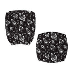 Black And White Rocket Pattern Print Office Chair Cover