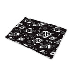 Black And White Rocket Pattern Print Pet Cooling Mat Cover