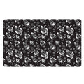 Black And White Rocket Pattern Print Polyester Doormat