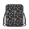 Black And White Rocket Pattern Print Rectangular Crossbody Bag