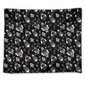 Black And White Rocket Pattern Print Tapestry