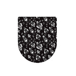 Black And White Rocket Pattern Print Toilet Lid Cover