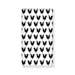 Black And White Rooster Pattern Print Baby Crib Sheet