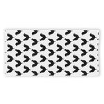 Black And White Rooster Pattern Print Beach Towel