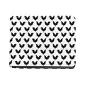 Black And White Rooster Pattern Print Bifold Wallet