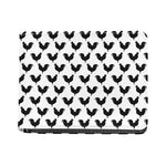 Black And White Rooster Pattern Print Bifold Wallet