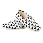 Black And White Rooster Pattern Print Casual Shoes