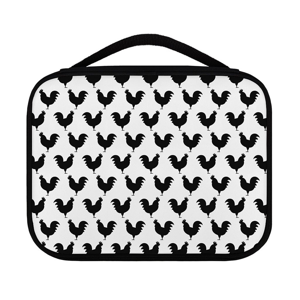 Black And White Rooster Pattern Print Classic Bible Case