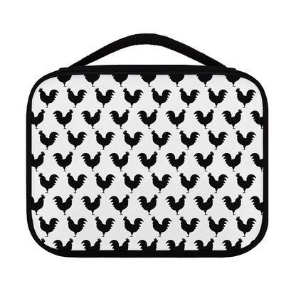 Black And White Rooster Pattern Print Classic Bible Case