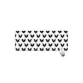 Black And White Rooster Pattern Print Extended Mouse Pad