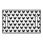Black And White Rooster Pattern Print Golf Cart Seat Cover