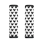 Black And White Rooster Pattern Print Handle Covers