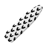 Black And White Rooster Pattern Print Ironing Board Cover