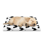 Black And White Rooster Pattern Print Pet Cooling Mat Cover