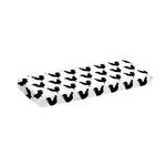 Black And White Rooster Pattern Print Piano Keyboard Cover