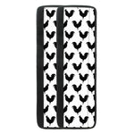 Black And White Rooster Pattern Print Refrigerator Handle Covers