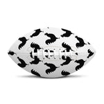 Black And White Rooster Pattern Print Rugby Ball