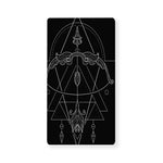 Black And White Sagittarius Sign Print Baby Crib Sheet