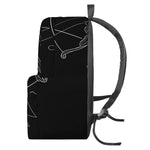 Black And White Sagittarius Sign Print Backpack