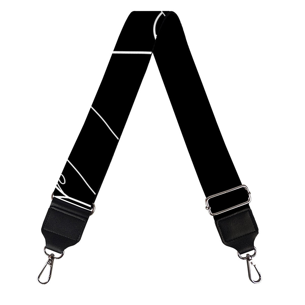 Black And White Sagittarius Sign Print Bag Strap
