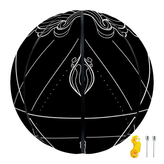 Black And White Sagittarius Sign Print Basketball